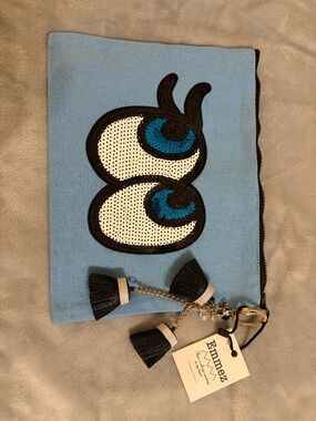 Canva Zipper Pouch-blue